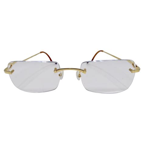 cartier rimless glasses for sale